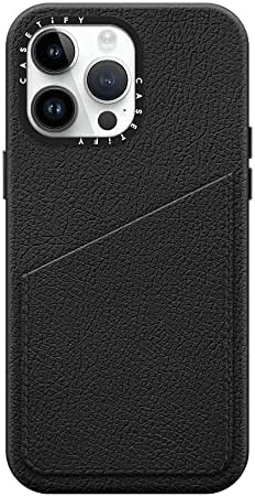 Casetify iPhone 14 Pro Max Card Card [int. גודל כיס ID -1 סטנדרטי] - סילון שחור